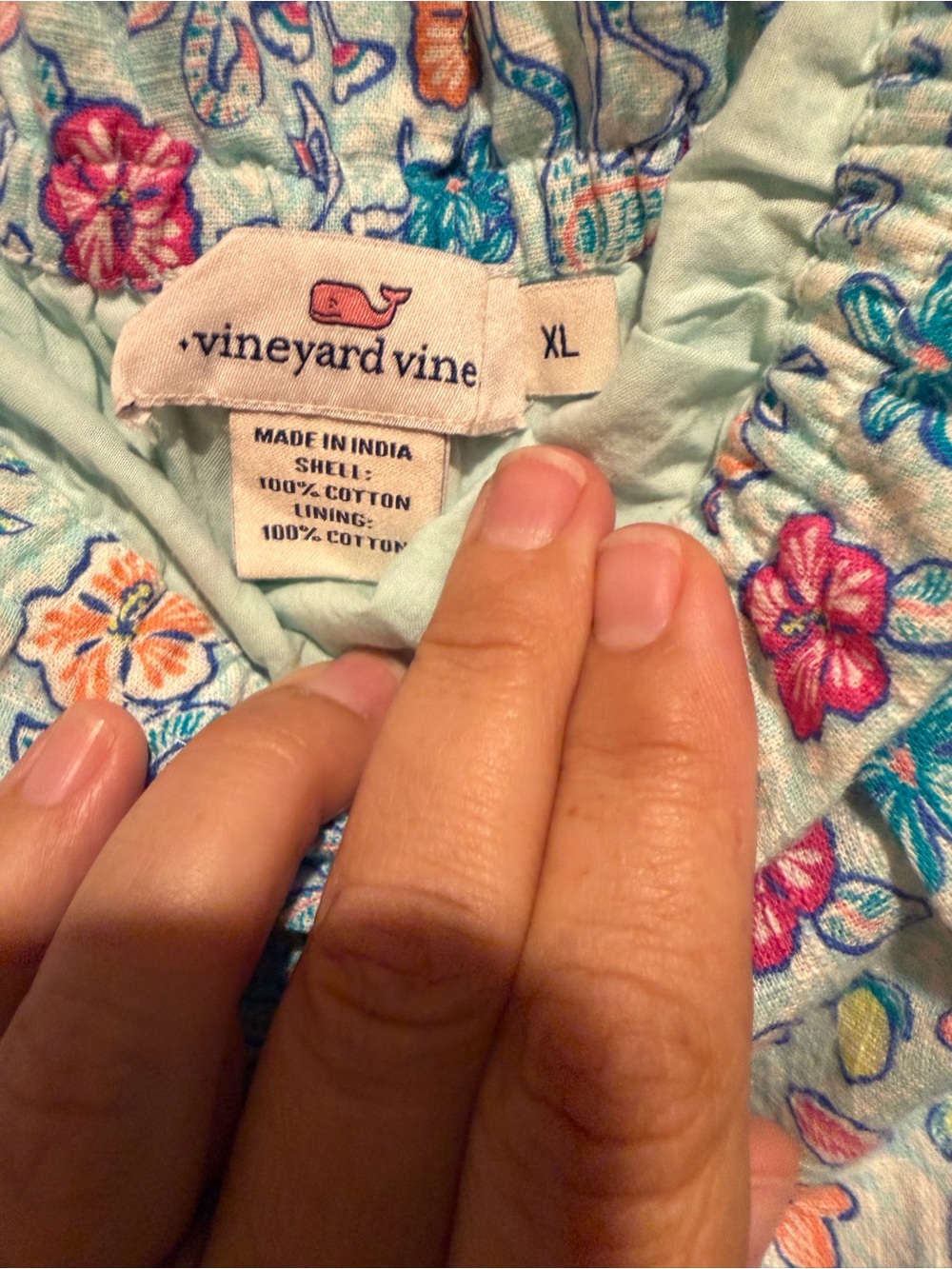 Vineyard Vines Women’s Light Blue tropical Floral Dress - Picture 4 of 4